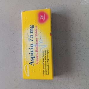 Aspirin 75mg tablets